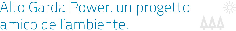 Alto Garda Power, un progeto amico dell'ambiente